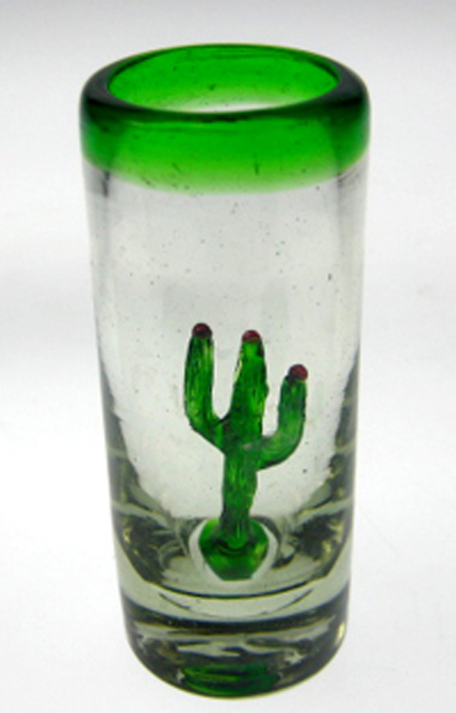 Mexican Shot Glasses Agave Cactus For Tequila Set Of 6 Mexican Shot Glass Saguaro Cactus Tequila