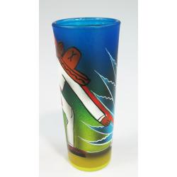 Mexican shot glass Painted Pancho Jimador