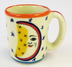Mystical Moon and Stars handmade ceramic, pottery coffee mug