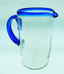 margarita juice pitcher blue rim made in Mexico